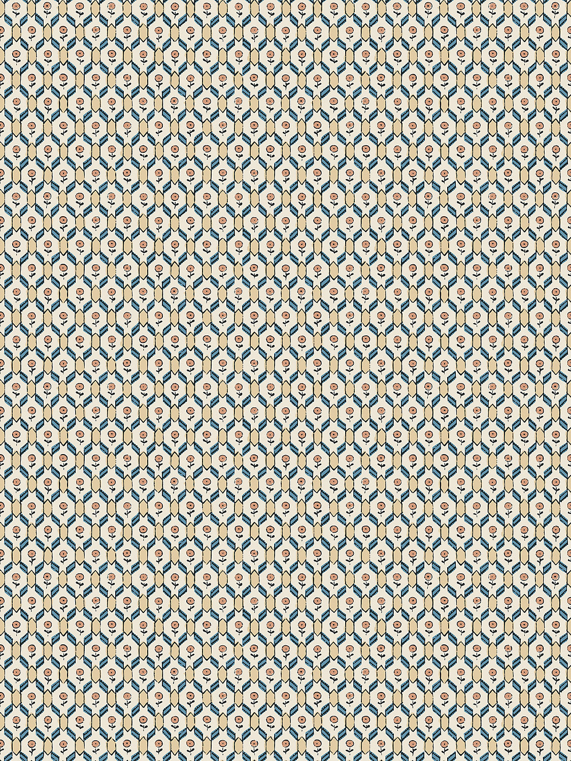 Hugo - Terracotta - Scalamandre Wallpaper