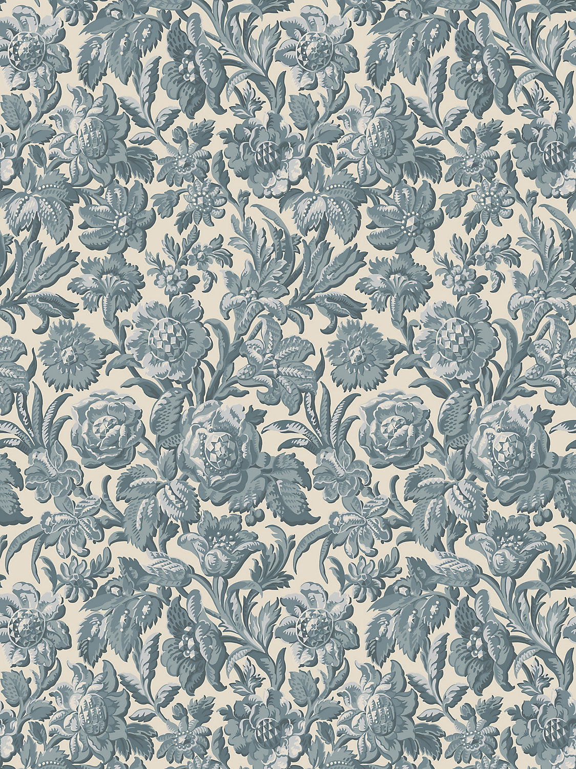 Valentin - Misty Blue - Scalamandre Wallpaper