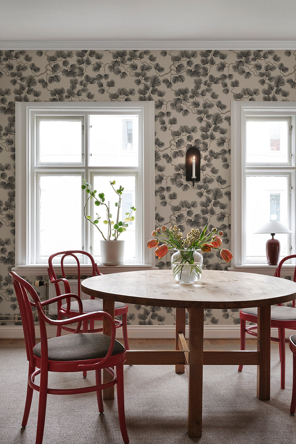 Pine Misty Brown  WSB 0804 0325 by Sandberg Wallcovering