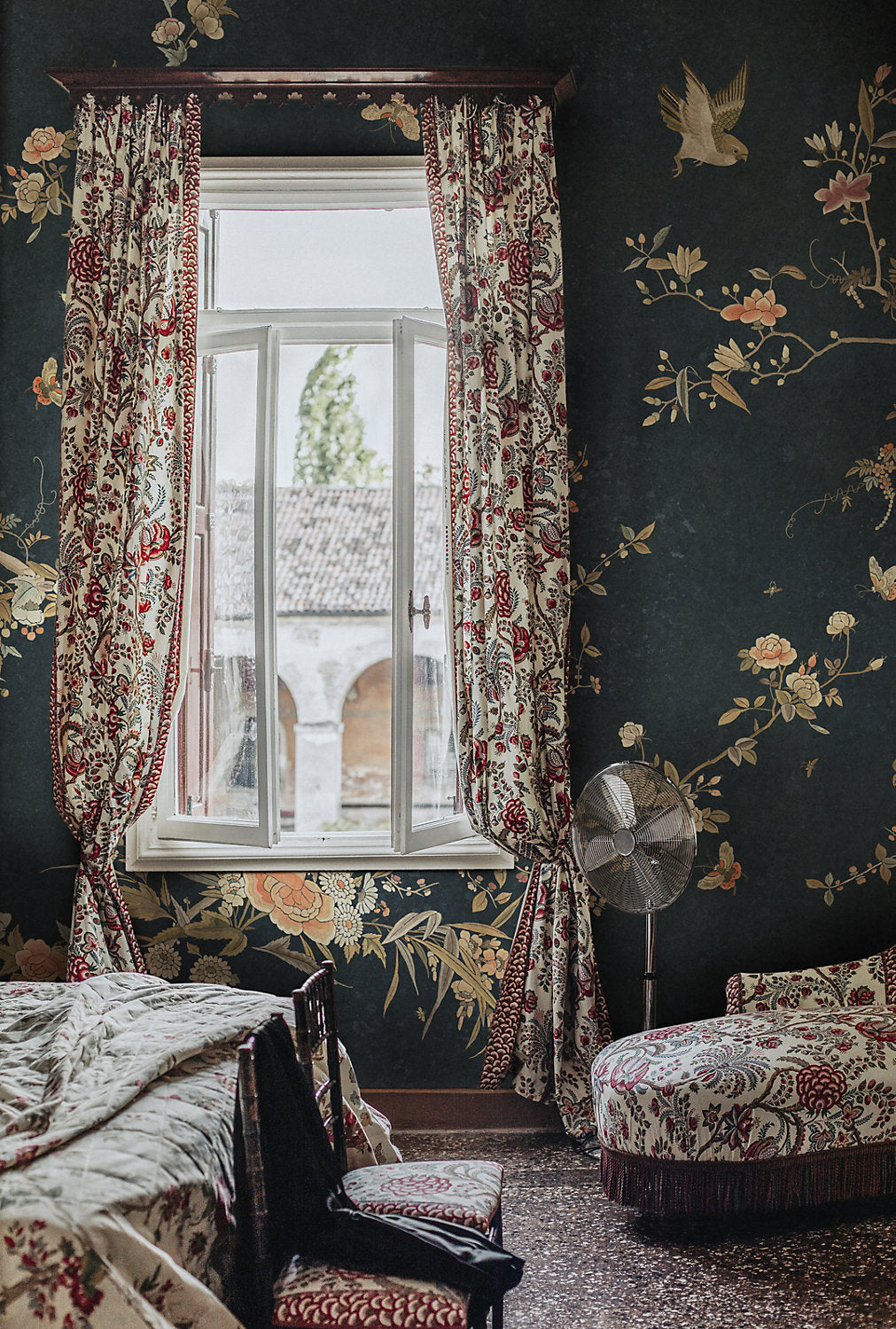 BLOOM - MURAL MIDNIGHT BLUE WSB BLOOM 0428 by Sandberg Wallcovering