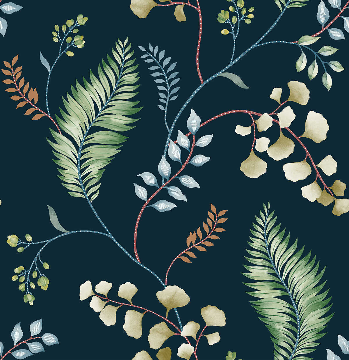 El Monte - Sapphire - WINFIELD THYBONY Wallpaper