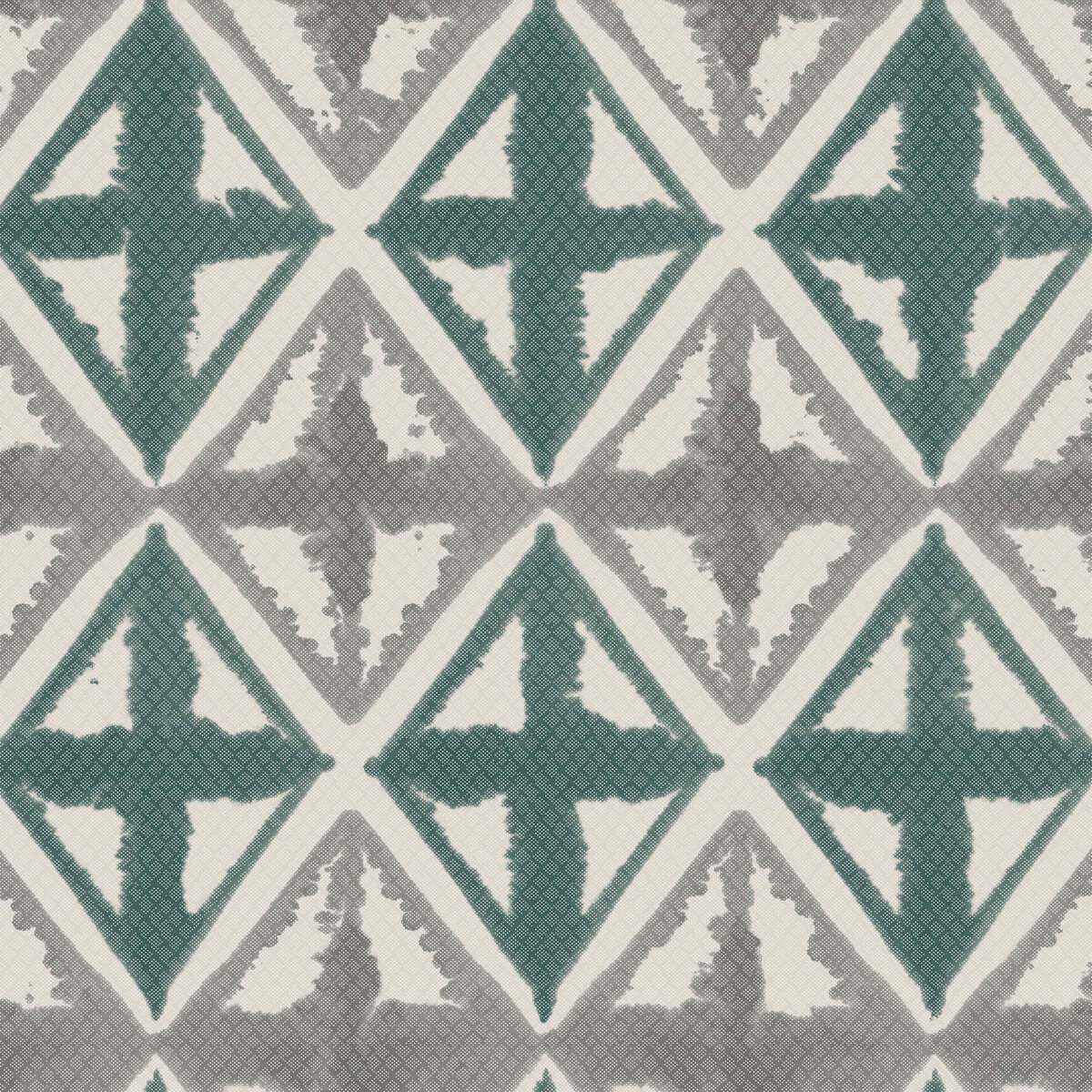 Diamond Block - Dusty Teal - WINFIELD THYBONY Wallpaper