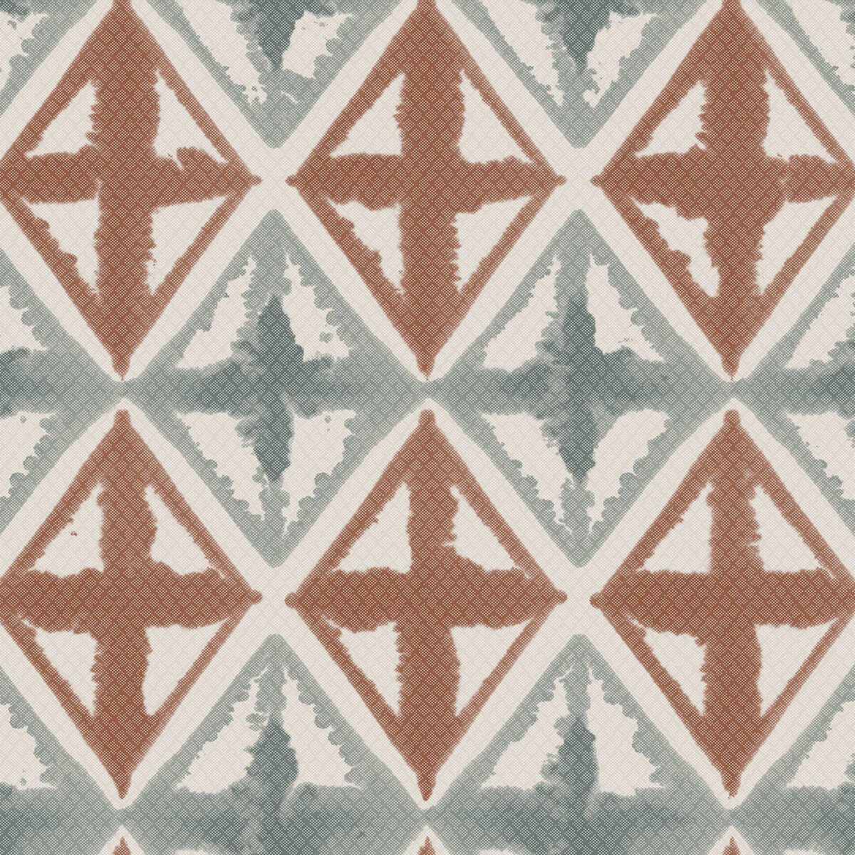 Diamond Block - Coral Grey - WINFIELD THYBONY Wallpaper