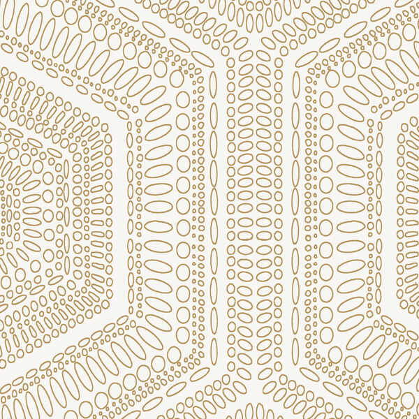 Concentric Groove - Champagne - WINFIELD THYBONY Wallpaper