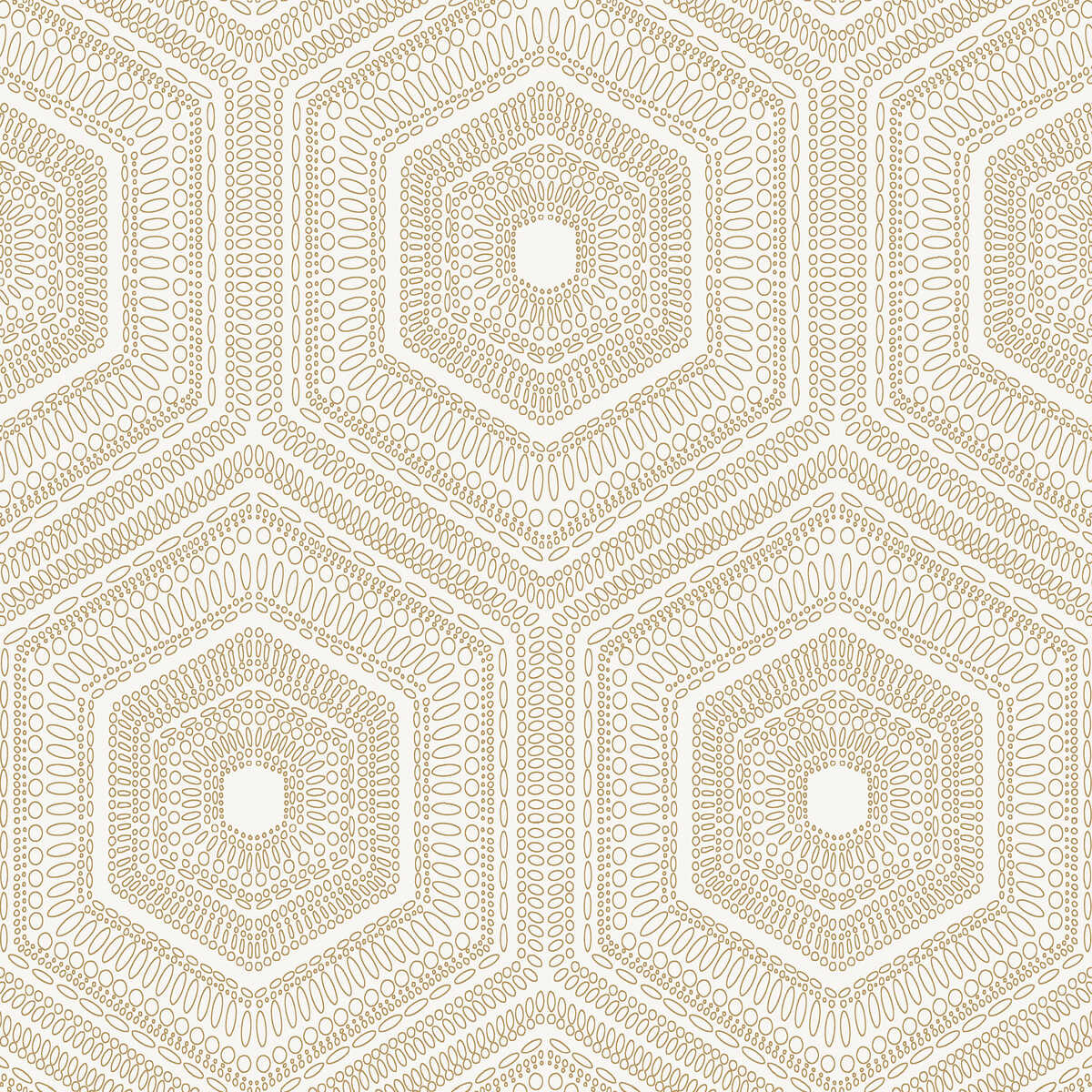 Concentric Groove - Champagne - WINFIELD THYBONY Wallpaper