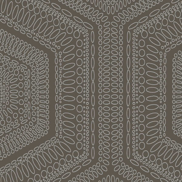 Concentric Groove - Chocolate - WINFIELD THYBONY Wallpaper