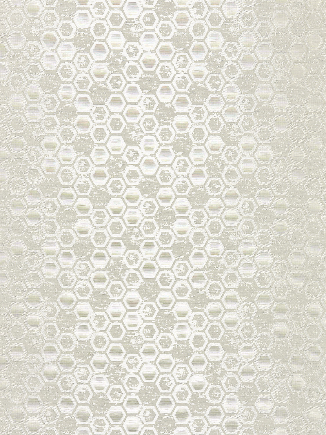 Hexagon Inspiration - Stone - Scalamandre Wallpaper