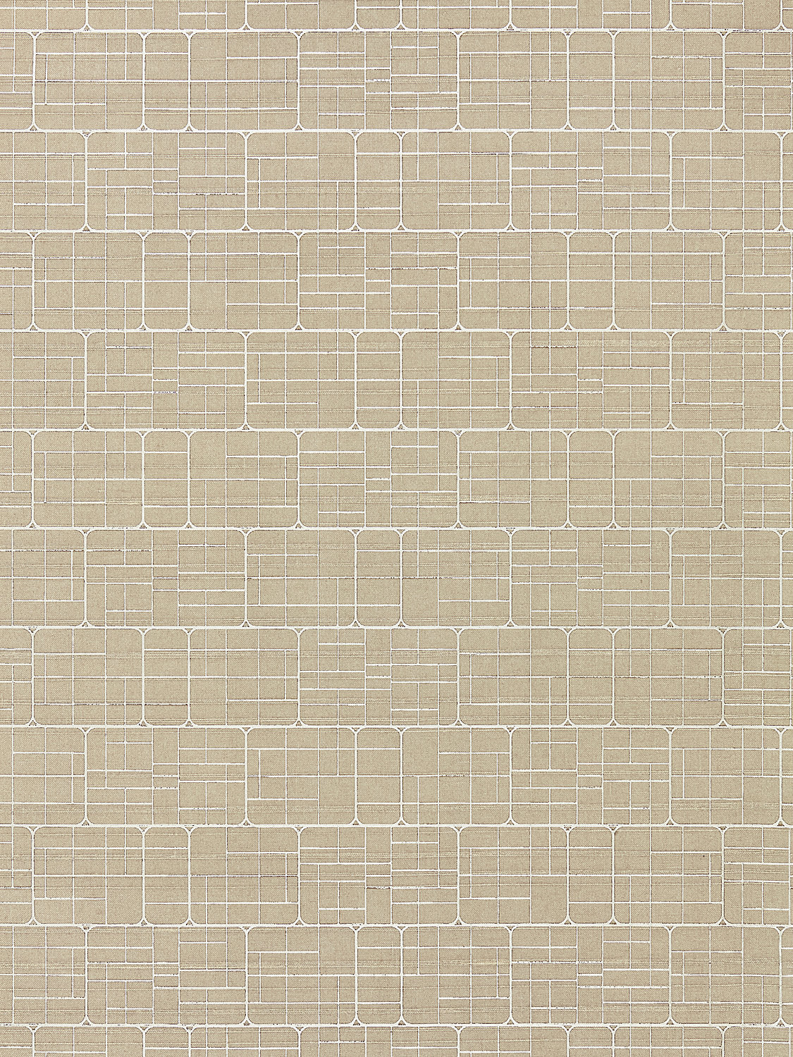Mechanical Workmanship - Creme - Scalamandre Wallpaper