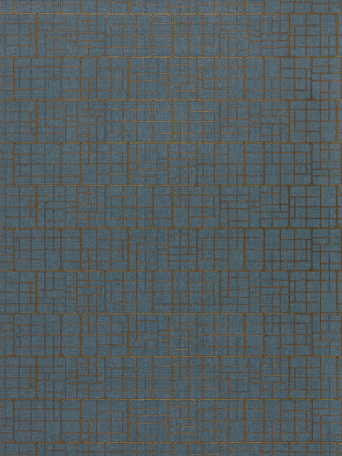Mechanical Workmanship - Sapphire - Scalamandre Wallpaper