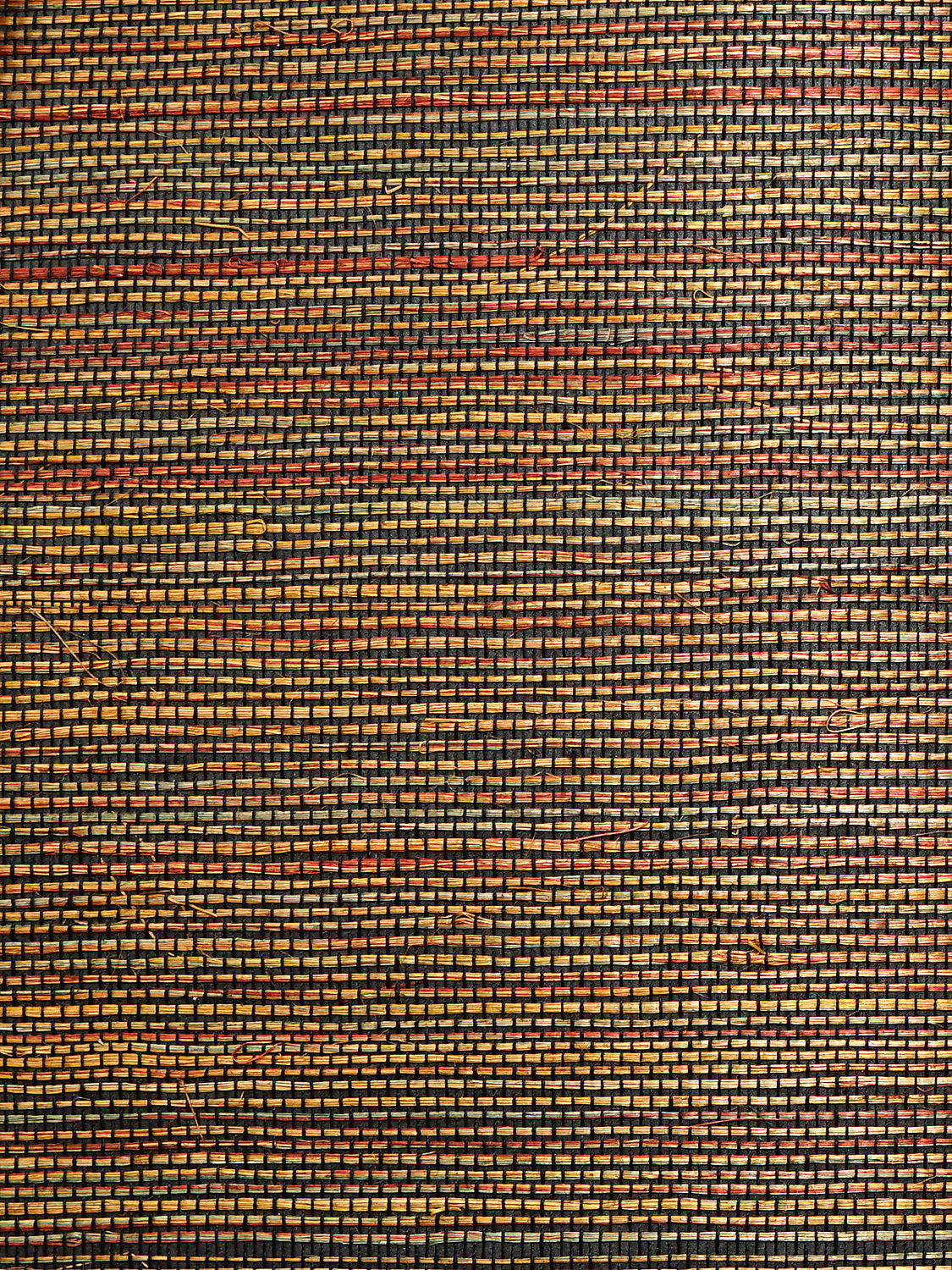Organic Sisal Multi - Sunset - Scalamandre Wallpaper