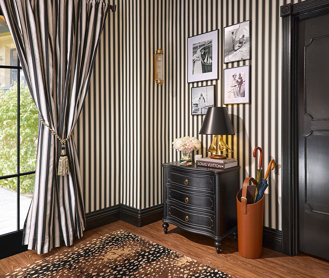 PIANO STRIPE - WALLCOVERING EBONY WW WP88608D 0007 - SCALAMANDRE
