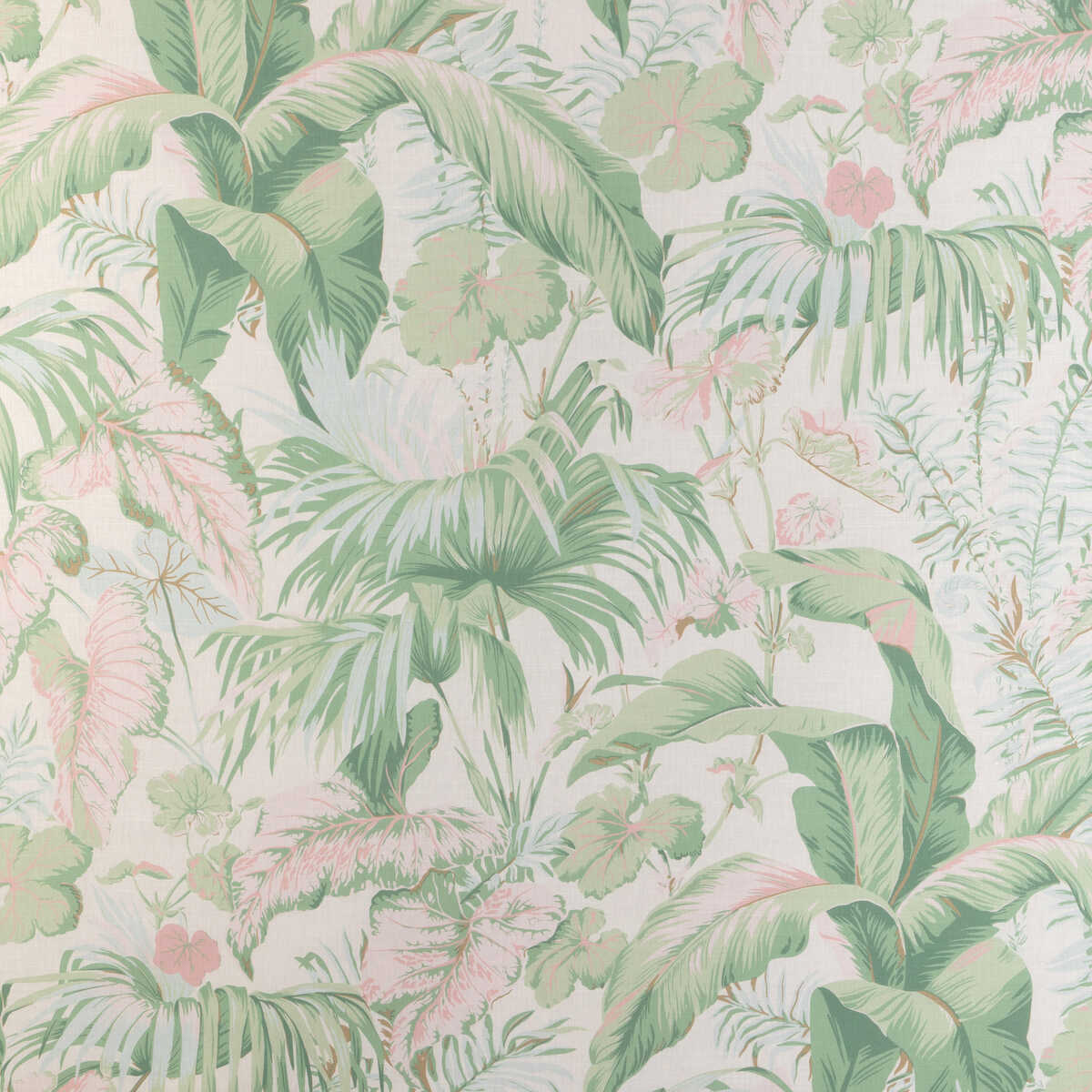 Yasuni - Pink Palm - KRAVET COUTURE Fabric