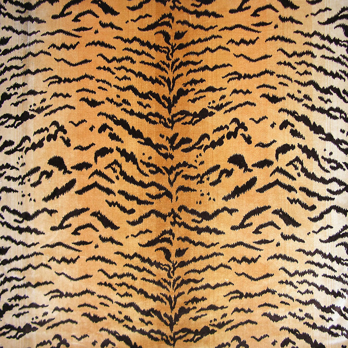 Tiger | Silk - Brown On Gold