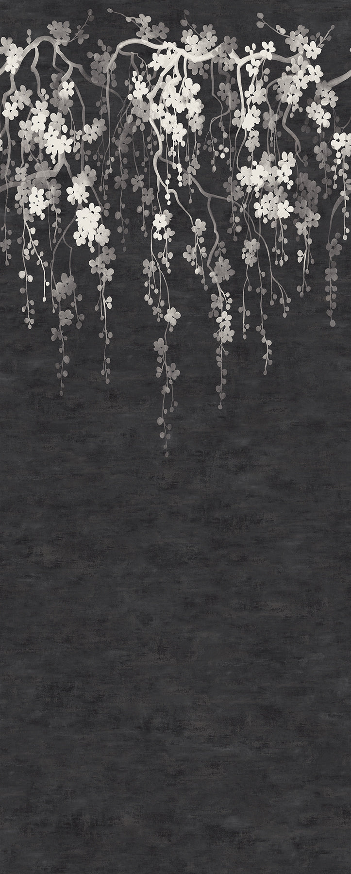 Sakura Blooms Wall Mural - Black - York Wallcoverings - ZA8058M