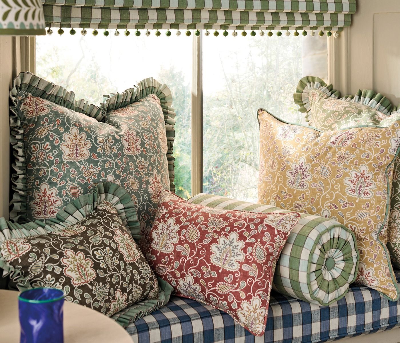 NC Honfleur Annecy Teal - Nina Campbell - NCF4585-05 Fabric