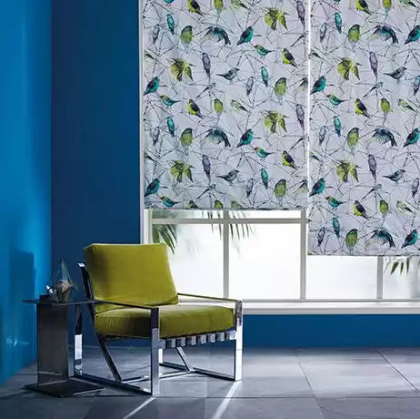 Enchanted Gardens Aviary Turquoise/Chart - Osborne & Little - F7011-01 Fabric