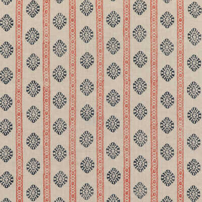 Alma - Red/Indigo - G P & J BAKER Fabric