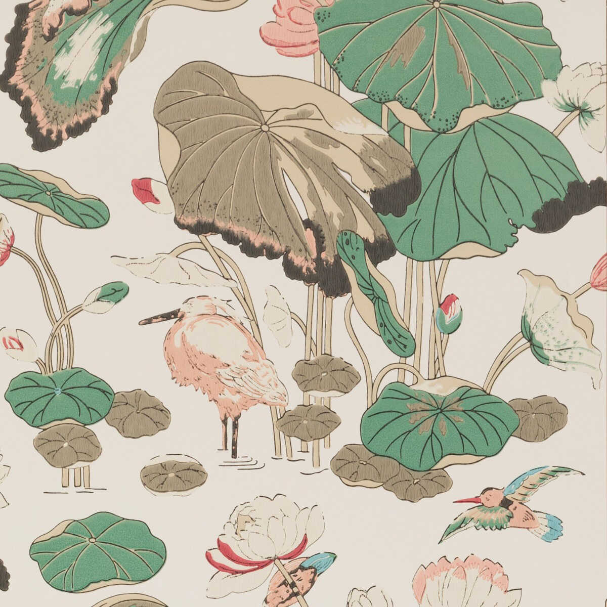 Nympheus - Soft Blush - G P & J BAKER Wallpaper
