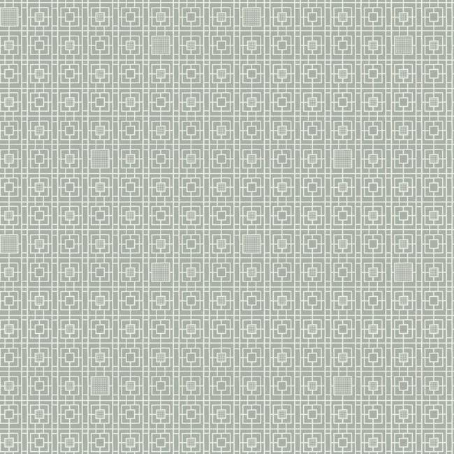 Deco Screen Wallpaper - Grey - York Wallcoverings - CA1526