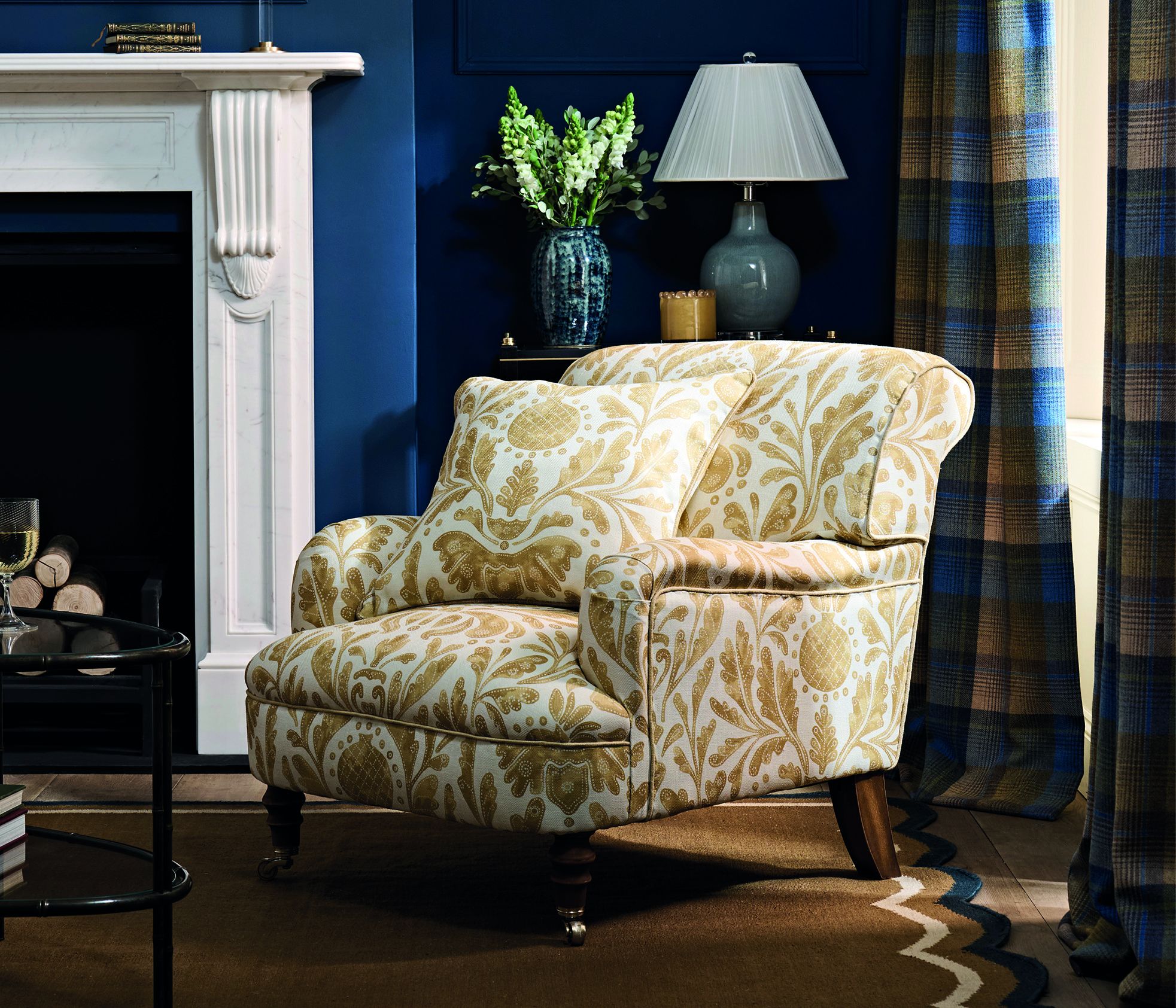 NC Honfleur Castellane Ochre - Nina Campbell - NCF4580-03 Fabric