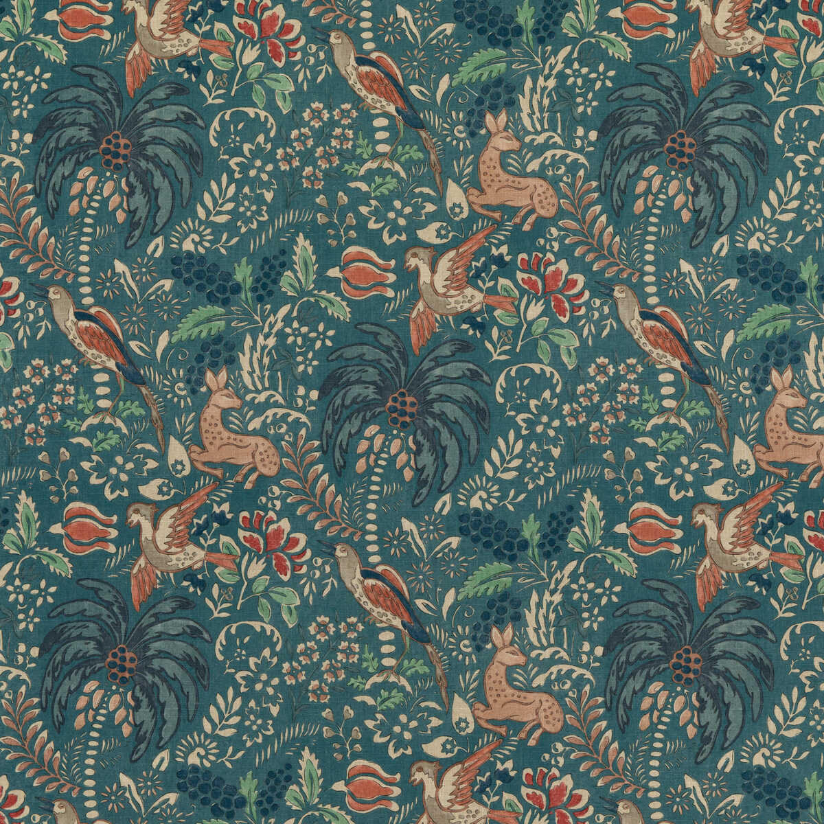 Fantasia - Teal - MULBERRY Tela