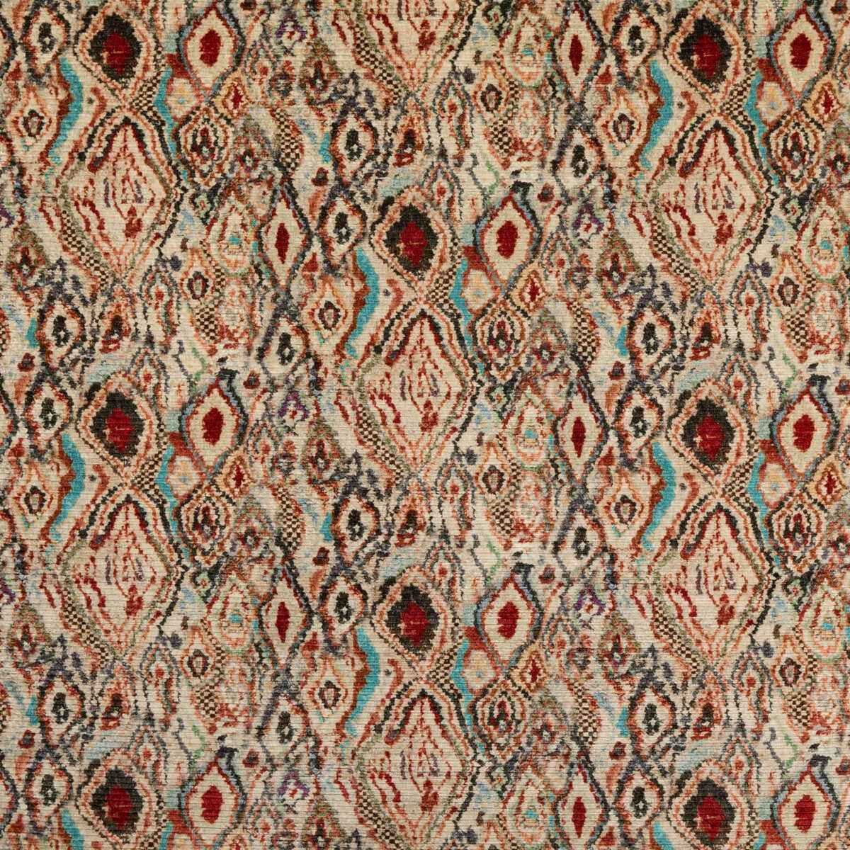 Fd313t690 Paint Box Teal Spice Mulberry Fabric