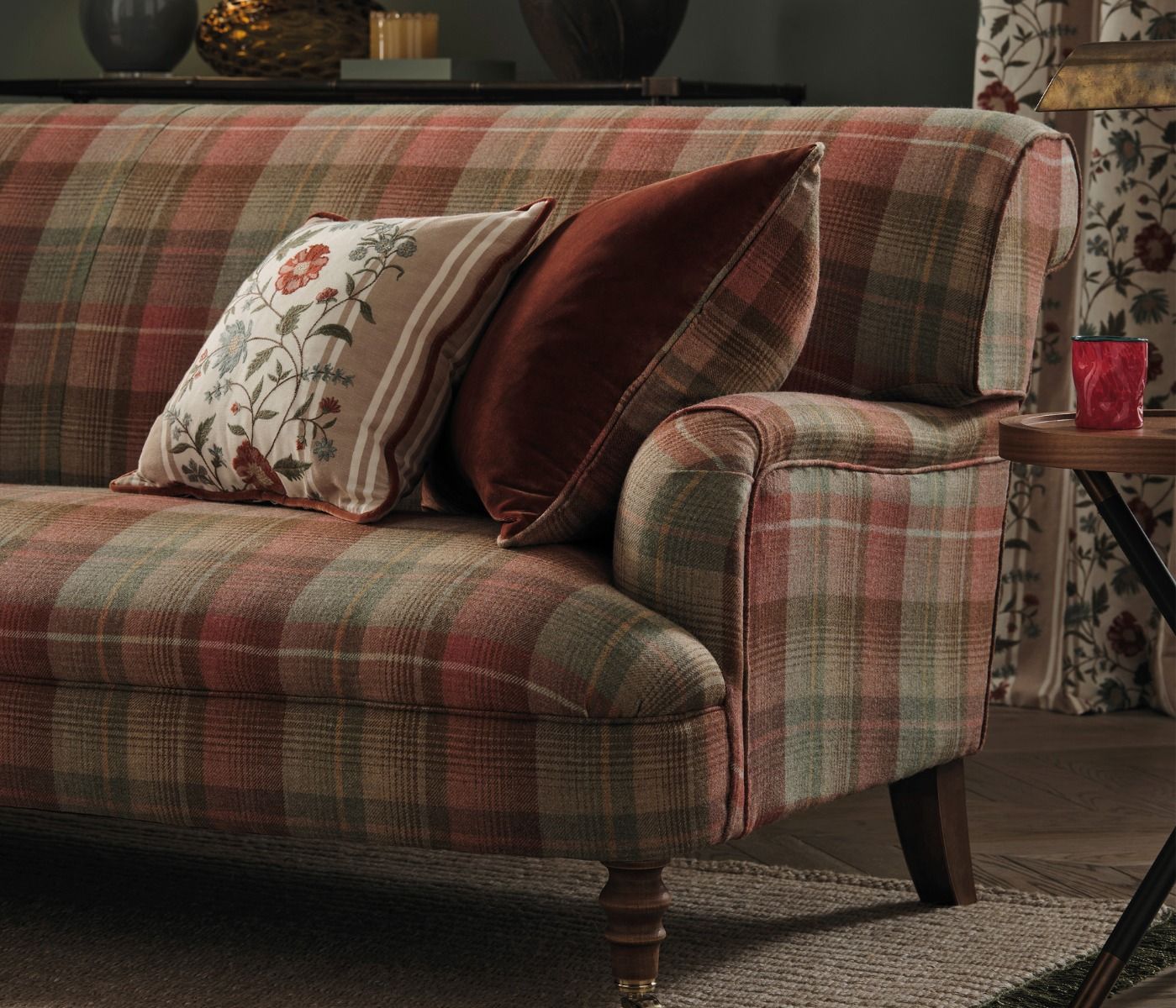 NC Honfleur Flavigny Teal/Copper - Nina Campbell - NCF4584-03 Fabric