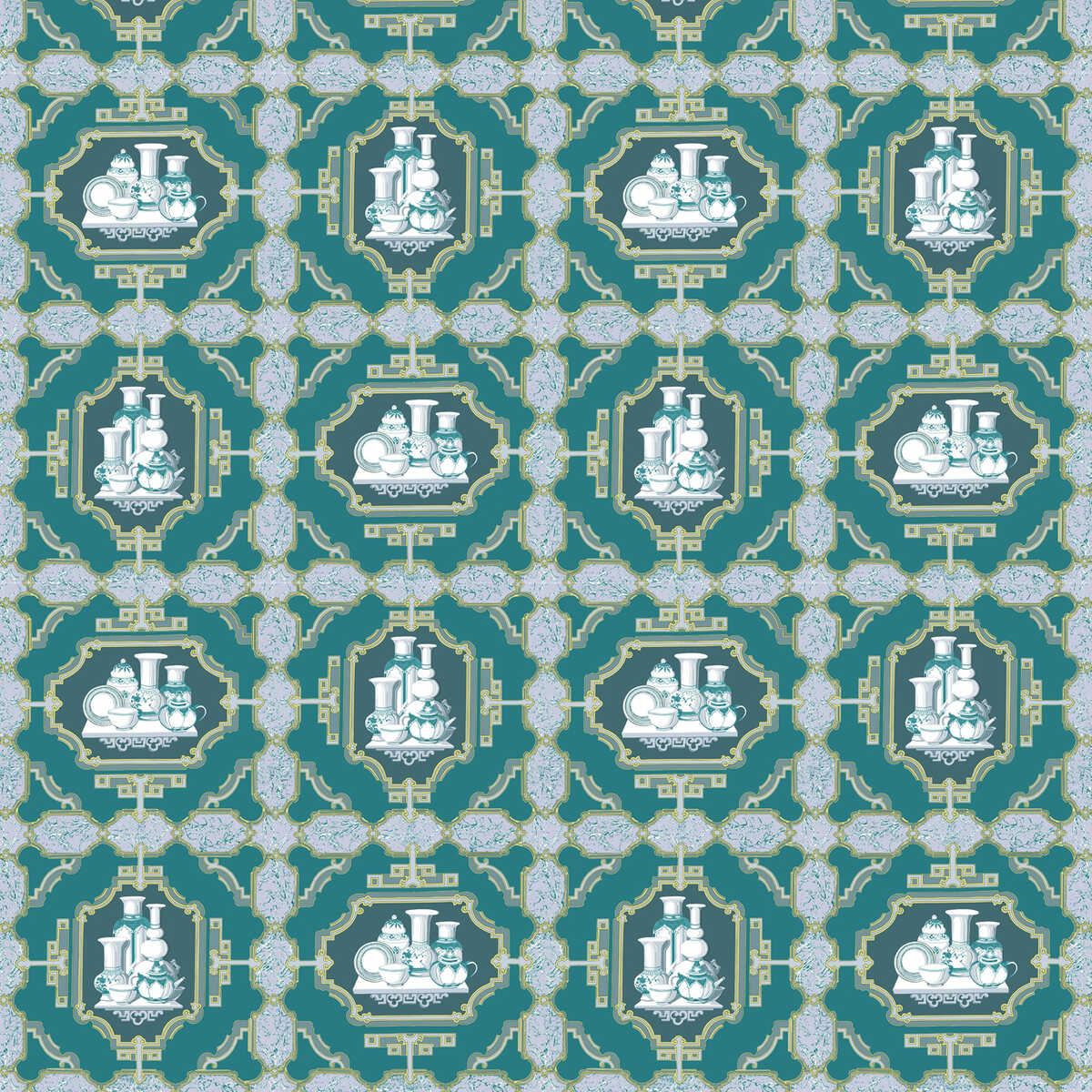 Porcelanas - Esmeralda - GASTON Y DANIELA Fabric
