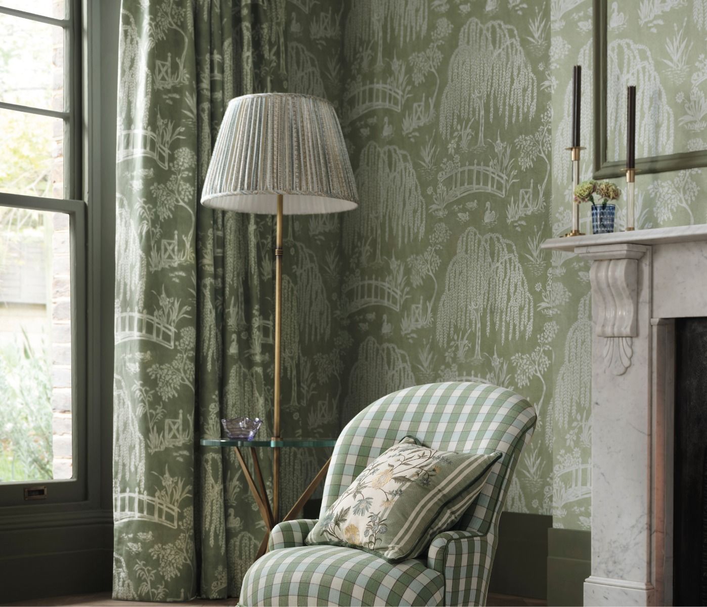 NC Honfleur Les Saules Beige - Nina Campbell - NCF4587-01 Fabric