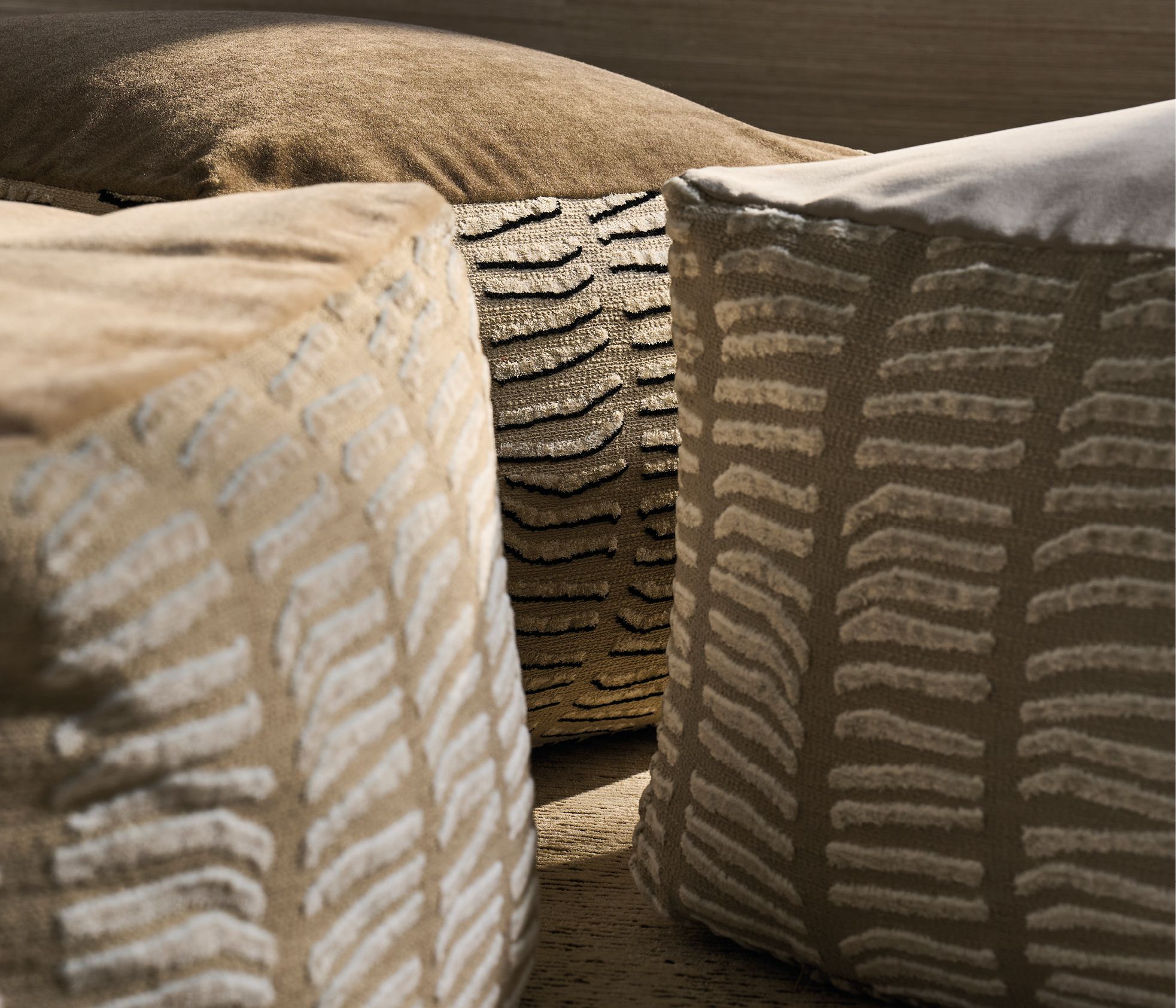 Caraballo Kamet Wheat/Charcoal - Osborne & Little - F8047-03 Fabric