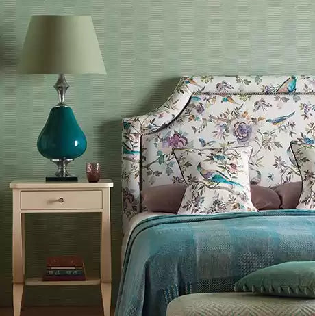 Umbria Montefalco Aqua - Nina Campbell - NCF4263-01 Fabric