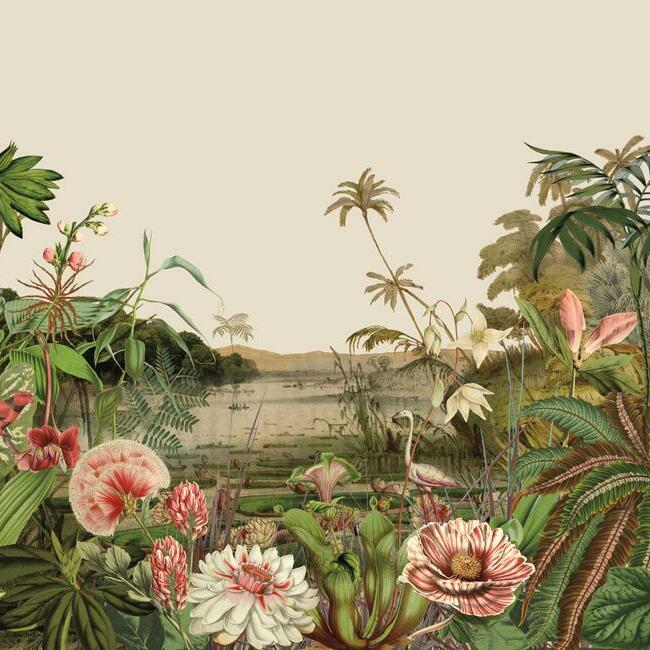 Floating Gardens Wall Mural - Green - York Wallcoverings - MU0262M
