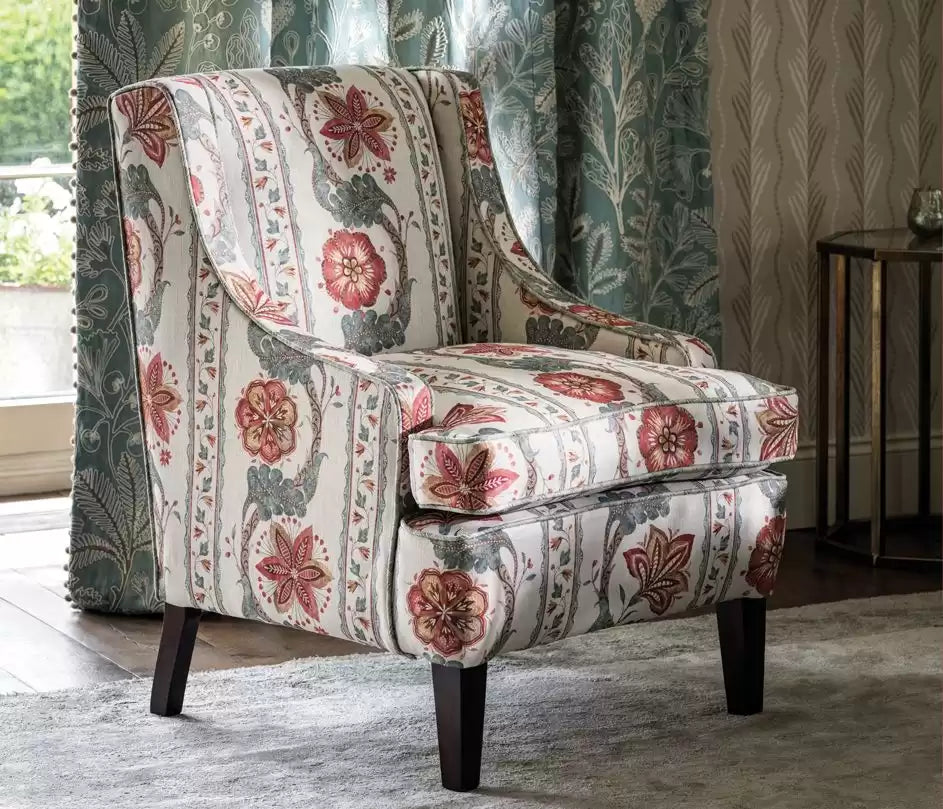 Montsoreau Clermont Coral/Eucalyptus - Nina Campbell - NCF4485-02 Fabric