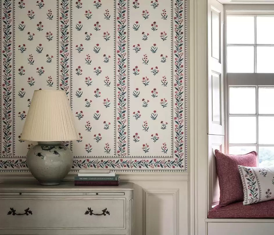 Signature Petit Dapuri Blue/Green - Nina Campbell - NCW4493-03 Wallcovering