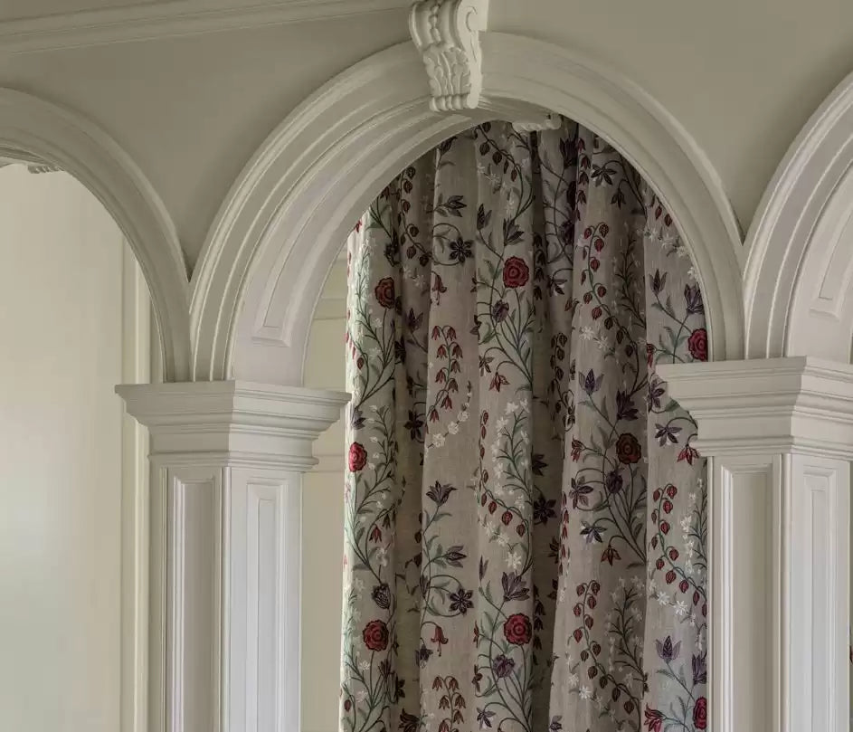 Montsoreau Madeleine Red/Teal - Nina Campbell - NCF4482-03 Fabric
