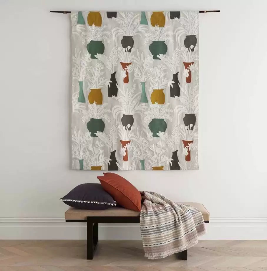 Amphora Terracotta/Gold - Osborne & Little - F7594-01 Fabric - Osborne & Little Fabric