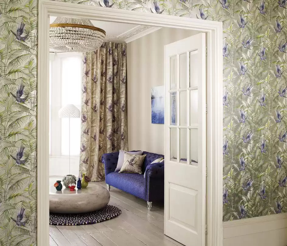Eden Sunbird Ruby/Kiwi - Matthew Williamson - W6543-02 Wallcovering