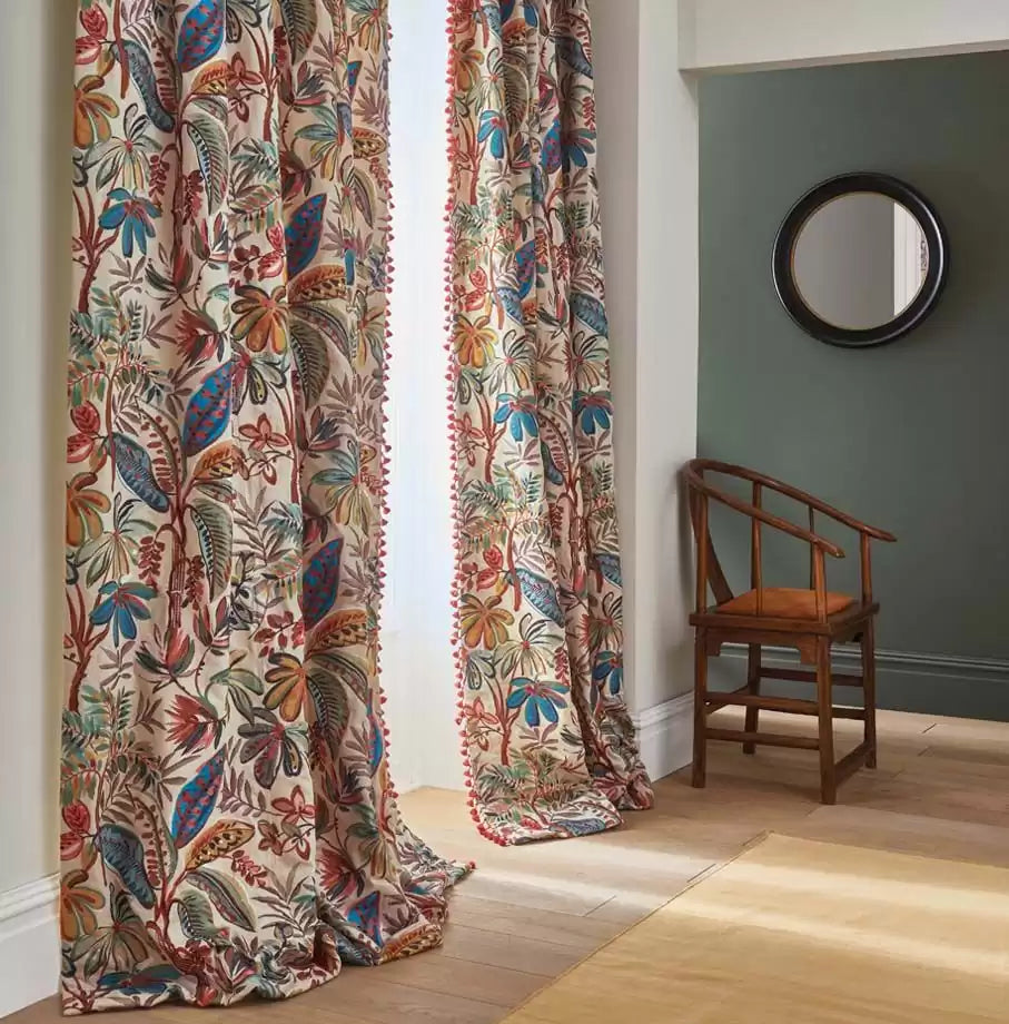 Tivoli Terracotta/Gold - Osborne & Little - F7595-01 Fabric - Osborne & Little Fabric
