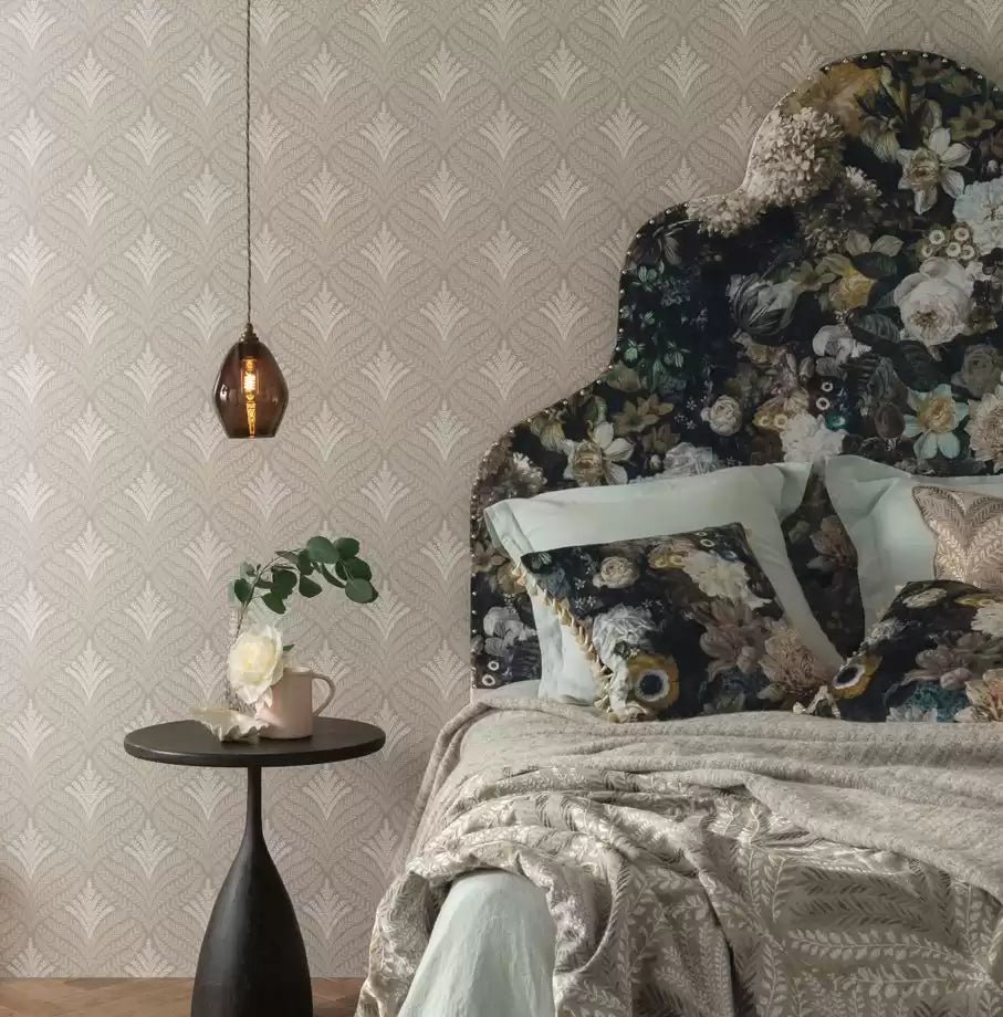 Mansfield Park Sotherton Sage/Gold - Osborne & Little - W7460-02 Wallcovering
