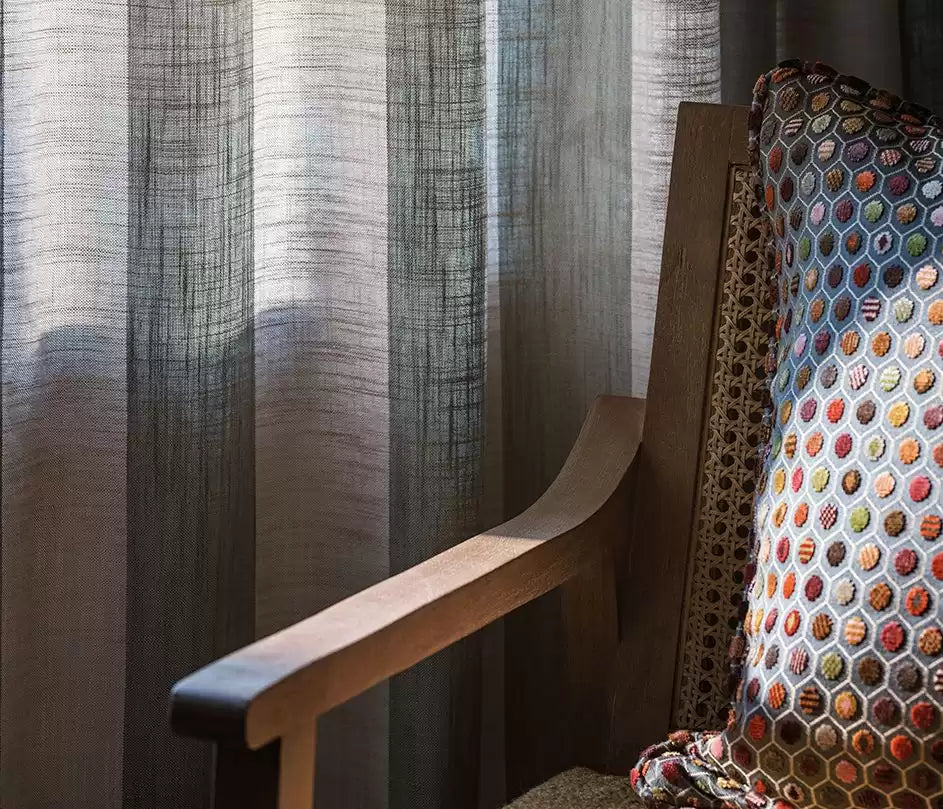 Pisa Stripes Largo Mocha - Osborne & Little - F7791-12 Fabric