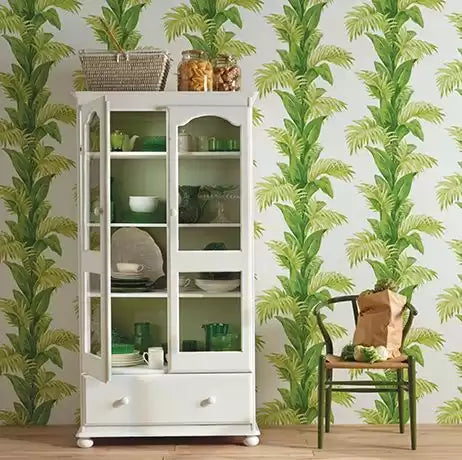 Coromandel Palmetto Green/Ivory - Nina Campbell - NCW4274-01 Wallcovering