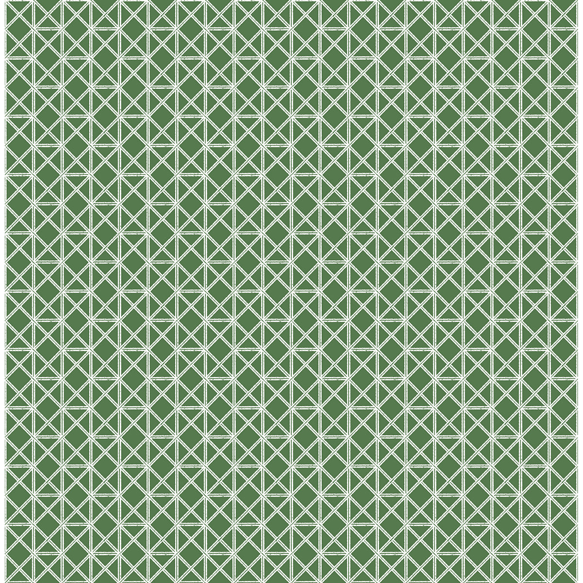 Picture of Lisbeth Green Geometric Lattice Wallpaper