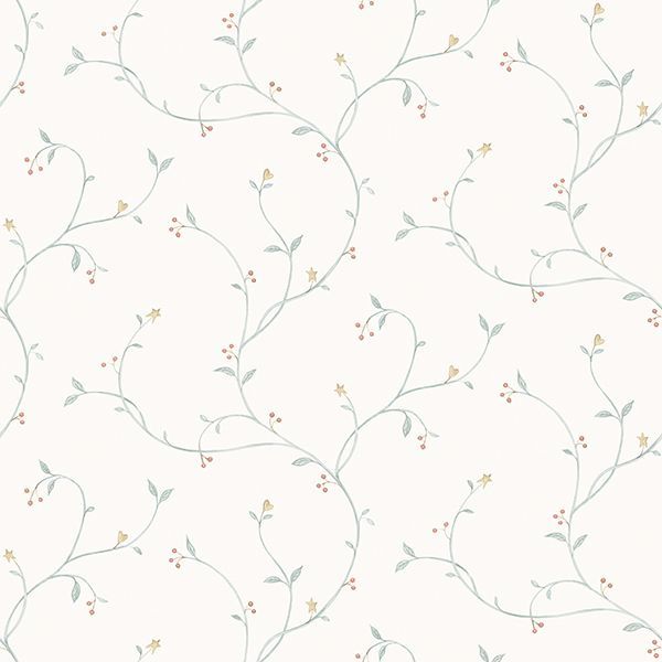 Picture of Kurt Light Green Tin Star Trail Wallpaper