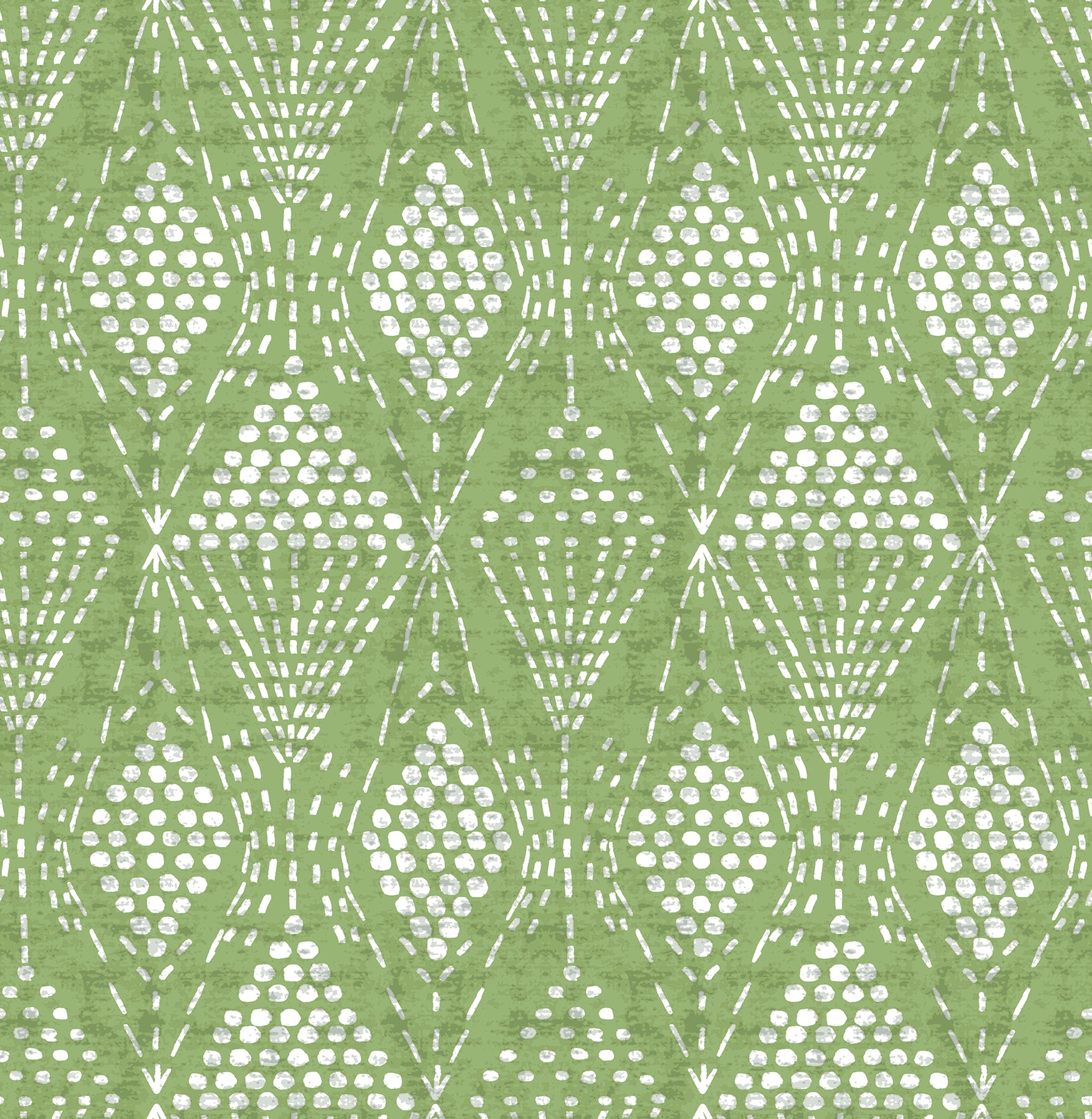 Picture of Grady Green Dotted Geometric Wallpaper