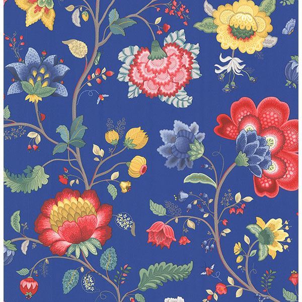 Picture of Epona Dark Blue Floral Fantasy