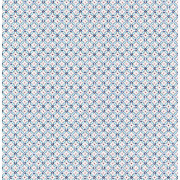 Picture of Eebe Light Blue Floral Geometric