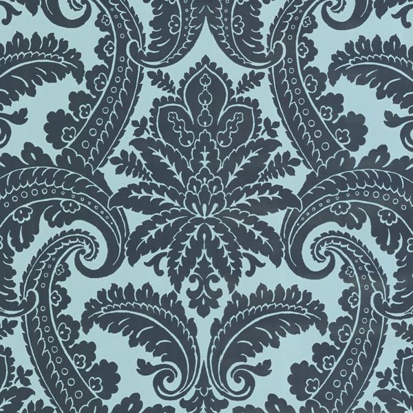 Green Foil Damask