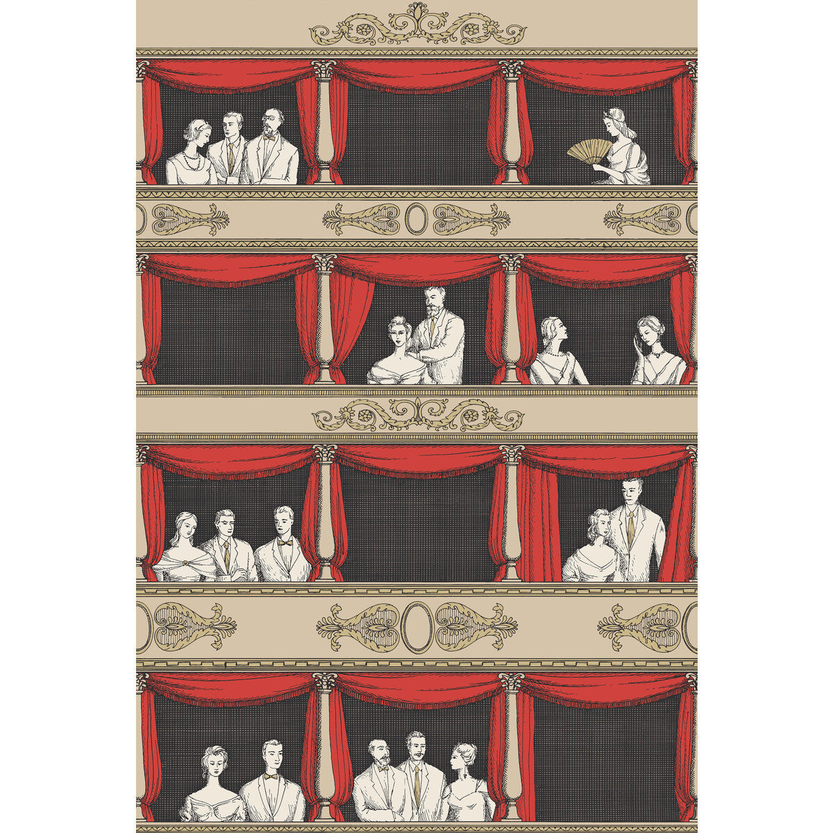 11418037cs0-teatro-linenrouge-cole-son - COLE & SON Wallpaper