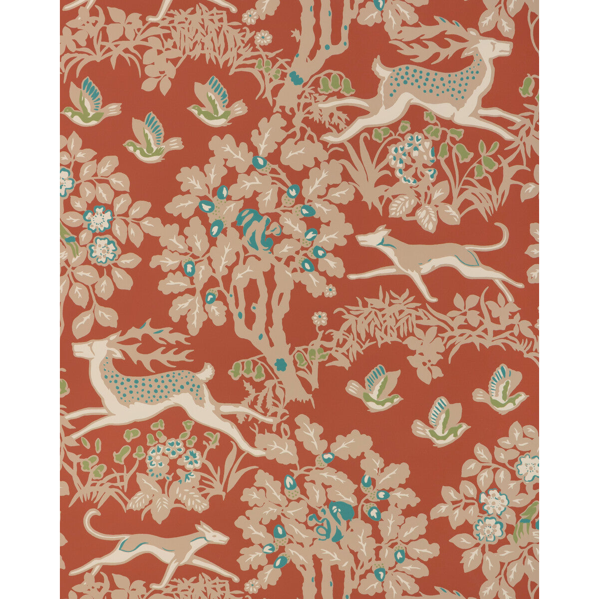 p2017104240-mille-fleur-wp-brick-lee-jofa - LEE JOFA Wallpaper
