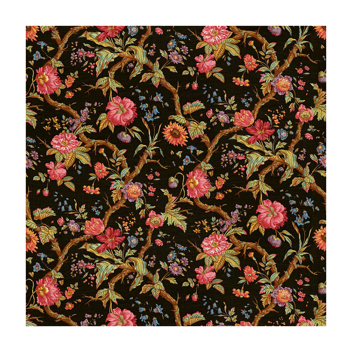 8015129680-arbre-fleuri-chocolat-brunschwig-fils - BRUNSCHWIG & FILS Fabric